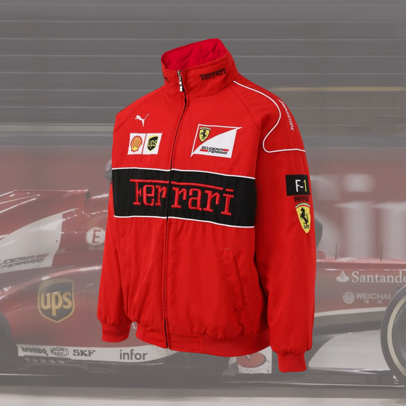 Jaqueta FERRARI F1 Vintage FULL RED